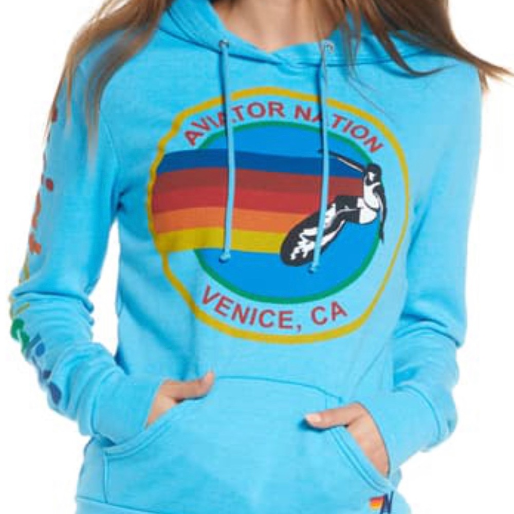AVIATOR NATION - Blue hoodie size M